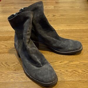 Shoro | Brown Suede Zip Up Heeled Boots Women’s Sie 41 US 11 Vero Cuoio